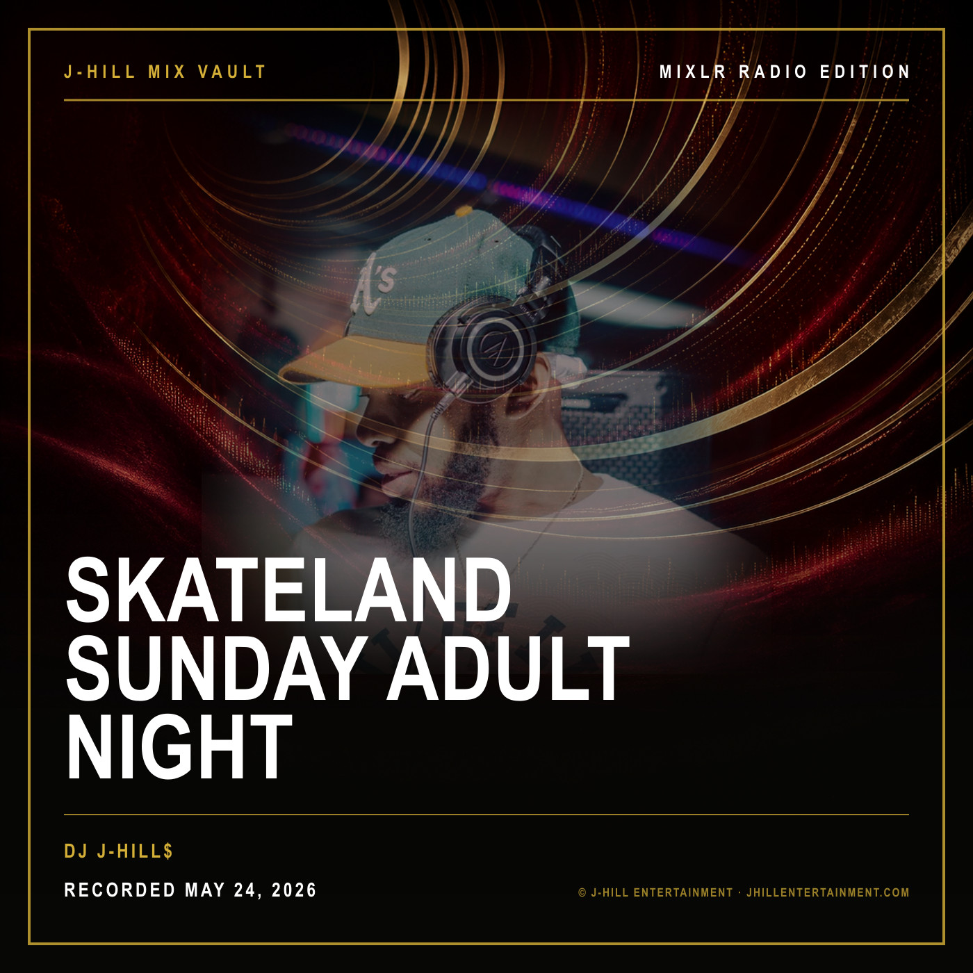 Cover artwork for Skateland Sunday Adult Night by DJ J-Hill$
